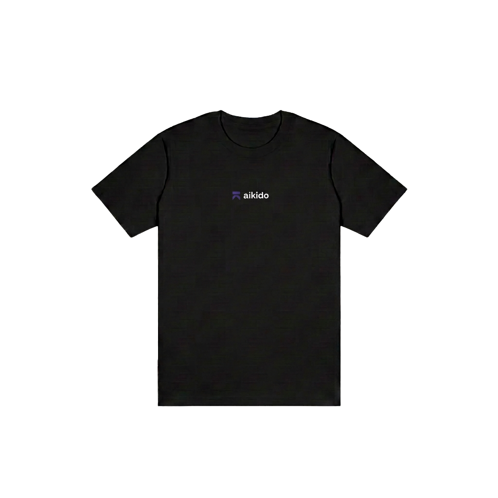 Classic Aikido black t-shirt